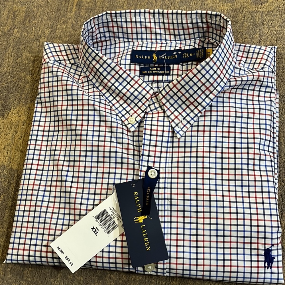 NWT $89.00 POLO RALPH LAUREN MEN'S BUTTON DOWN SHIRT